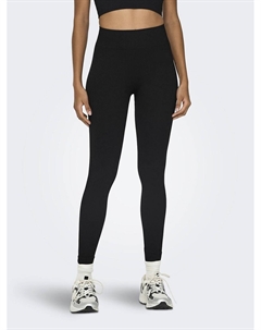 Леггинсы с высокой посадкой бесшовные черный Only play