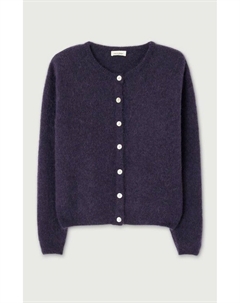 Кардиган с длинными рукавами и круглым вырезом VITOW фиолетовый Laredoute