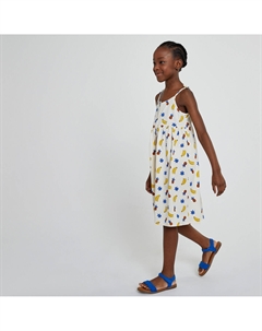 Платье с бретелями бежевый Laredoute