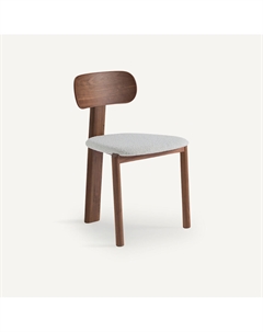 Стул с обивкой из буклированной ткани дизайн E Галлина Marais каштановый Am.pm.