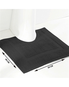 Коврик для ванной однотонный из махровой ткани 700 гм Scenario серый Laredoute