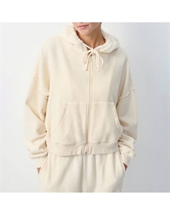 Худи на молнии с длинными рукавами BOBYPARK бежевый Laredoute