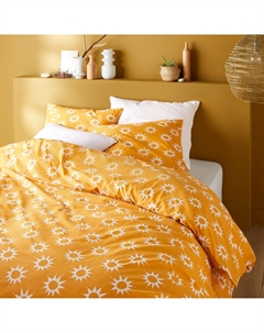 Постельное белье из хлопка с прямоугольной наволочкой Soleil желтый Laredoute