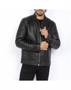 Куртка укороченная с рубашечным воротником демисезонная черный Laredoute