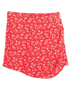 Юбка-шорты с цветочным принтом красный Laredoute