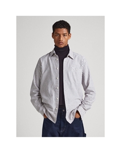 Рубашка прямого покроя с длинными рукавами белый Pepe jeans