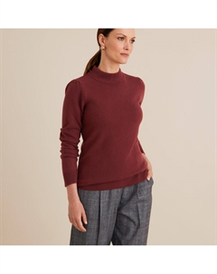 Пуловер с воротником-стойкой из трикотажа напоминающего на ощупь кашемир другие Laredoute