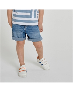 Шорты из джинсовой ткани синий Laredoute