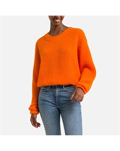 Пуловер с длинными рукавами и круглым вырезом EAT оранжевый Laredoute