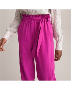 Брюки paperbag розовый La redoute collections