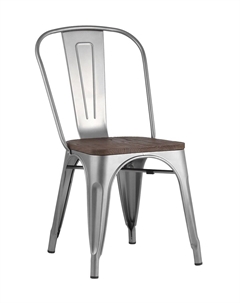 Стул из стали серебристый So'home