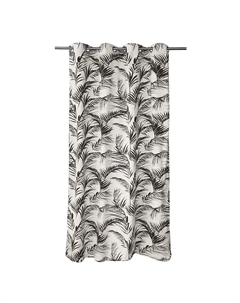 Штора с люверсами и принтом Faustin бежевый Laredoute