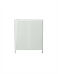 Шкаф четыре двери из массива дуба белый So'home