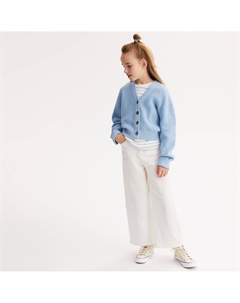 Кардиган с V-образным вырезом из тонкого трикотажа синий La redoute collections