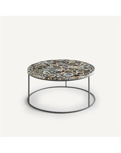 Стол журнальный из агата и металла Anaximne синий Am.pm.