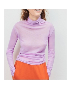 Лонгслив с воротником MAACHUETT розовый Laredoute