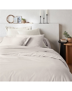 Пододеяльник однотонный из биохлопка Scenario бежевый La redoute interieurs