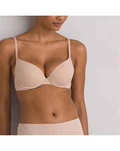 Бюстгальтер пуш-ап из микрофибры Invisible бежевый La redoute collections