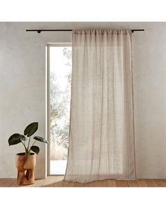 Легкая штора из льна и вискозы Plumaka бежевый Am.pm.