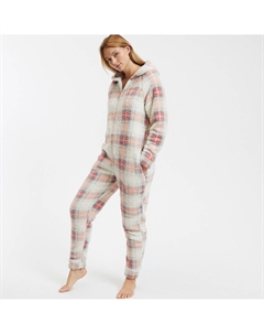 Комбинезон из флисового трикотажа в клетку другие So'home