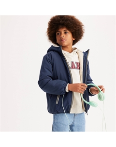 Куртка с подкладкой на шерпе синий Laredoute