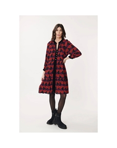 Платье Ainoa с графическим принтом рукава 34 фиолетовый Laredoute