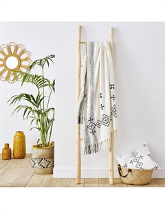 Плед с вышивкой Angusto бежевый Laredoute