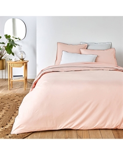 Пододеяльник из хлопковой перкали Dojo розовый Laredoute