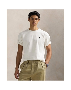 Футболка свободная с логотипом на спинке бежевый Polo ralph lauren