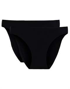 Комплект из 2 трусов-слипов из невидимой микрофибры черный La redoute collections