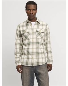 Куртка-рубашка из фланели бежевый Jack & jones