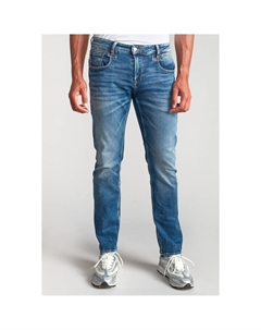 Джинсы прямого покроя 80012 для джоггинга синий Laredoute