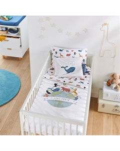 Пододеяльник из биохлопка Earth белый Laredoute