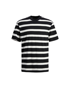 Футболка в полоску черный Jack & jones
