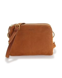 Сумка кожаная с двумя отделениями NAEL другие Laredoute