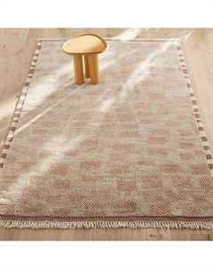 Ковер в шахматную клетку ручной работы Dalmia бежевый Am.pm.