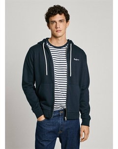 Худи на молнии синий Laredoute