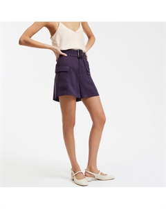 Шорты карго из лиоцелла красный La redoute collections