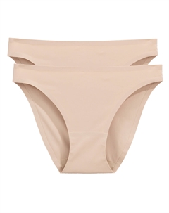 Комплект из 2 трусов-слипов из невидимой микрофибры бежевый La redoute collections