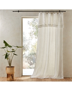 Легкая штора из льна и вискозы Plumaka белый Am.pm.