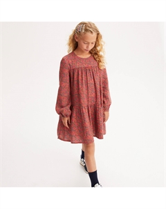 Платье из муслина с цветочным принтом каштановый Laredoute