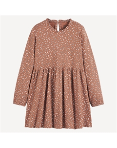 Платье из джерси с принтом каштановый La redoute collections