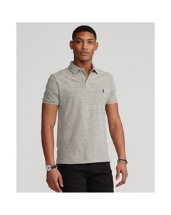 Футболка поло из хлопка пике в легендарном стиле серый Polo ralph lauren