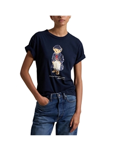 Футболка с короткими рукавами и принтом синий Laredoute