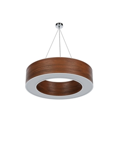 Подвесной светильник из МДФ и шпона американского ореха M белый So'home