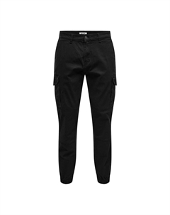 Брюки чинос карго черный Only & sons
