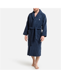 Махровый хлопковый халат синий Polo ralph lauren