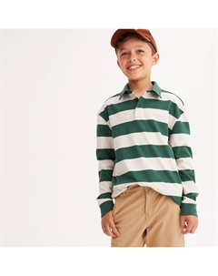 Футболка-поло 100 хлопка зеленый Laredoute