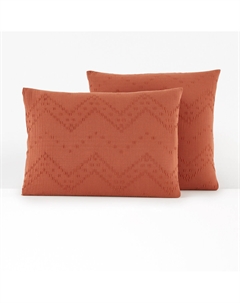 Наволочка из газовой хлопчатобумажной ткани Taous каштановый Laredoute