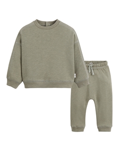 Комплект из свитшота и брюк La Redoute зеленый La redoute collections